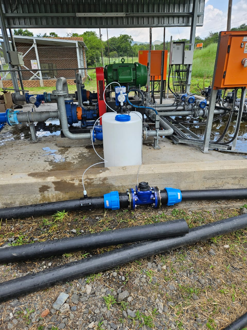 Water-treatment process equipment and dosing infrastructure